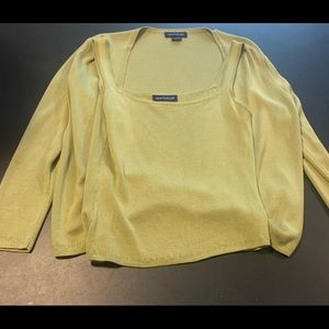Ann Taylor green top and sweater